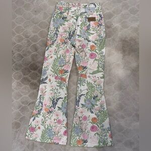 Wrangler Floral Women's Flare Jeans - Multicolor